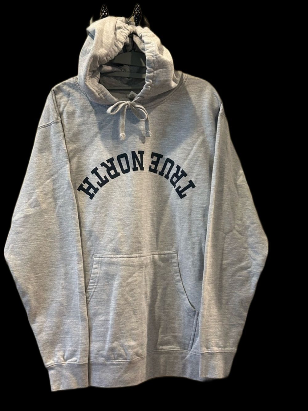 Gray "True North" Hoodie - Size Medium